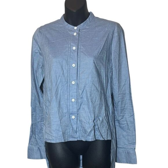 Veronica beard women’s 2 western denim look top long back cute stitching - Picture 1 of 6